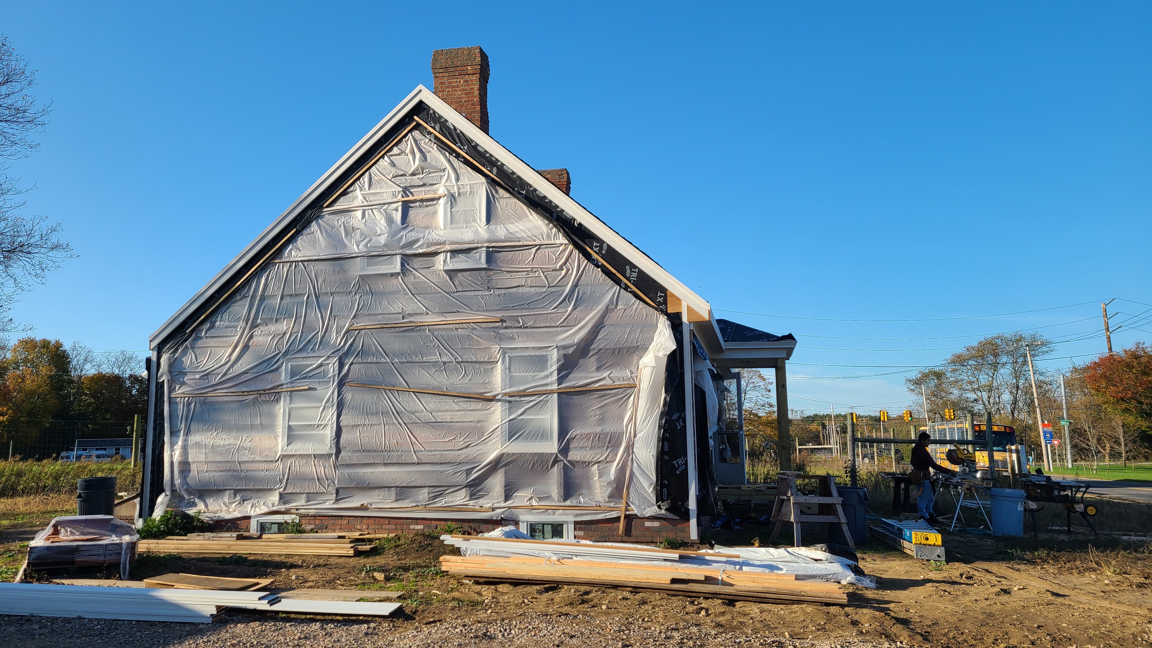 Case House under restoration