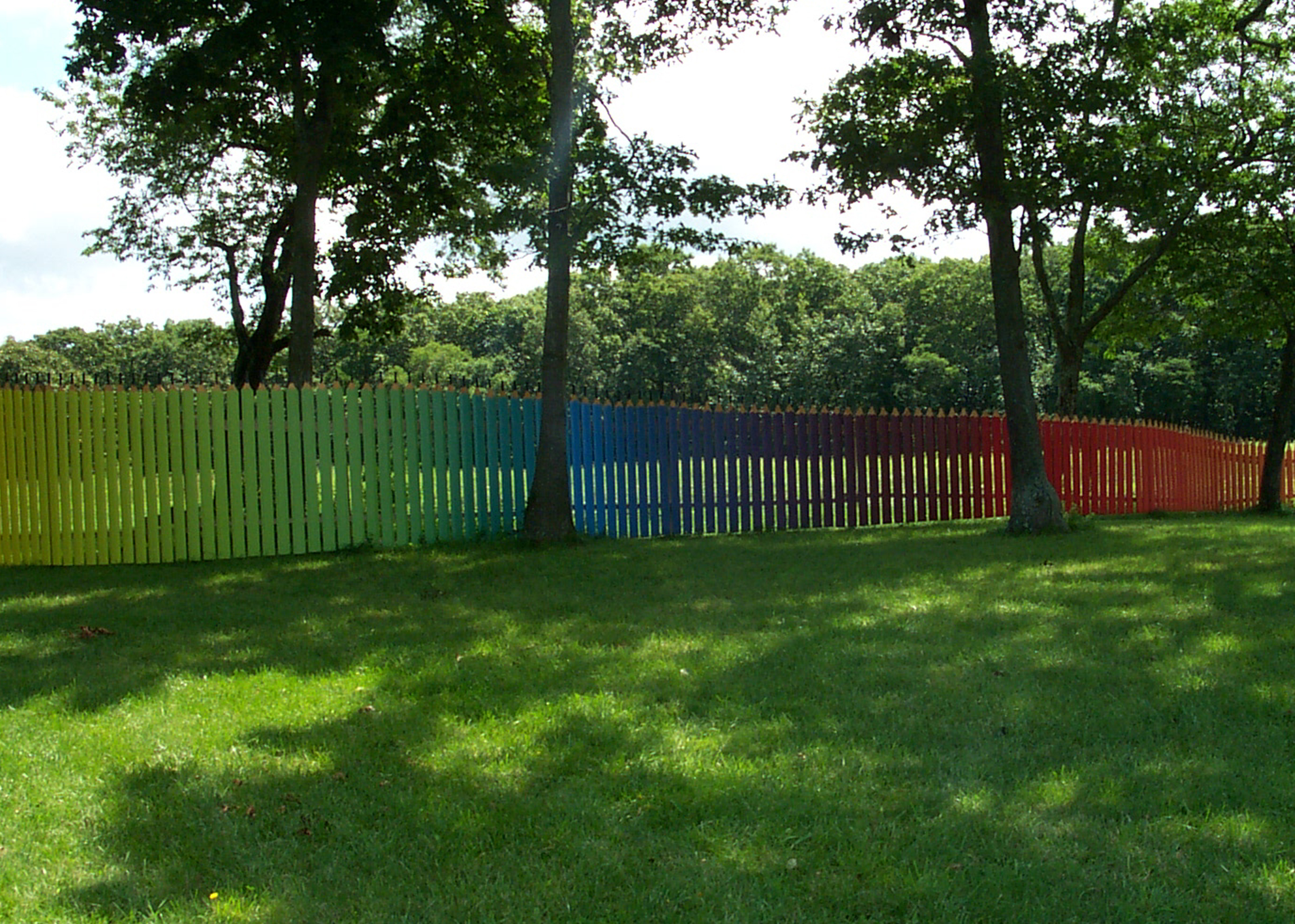 Art Pencil Crayon Fence Channing