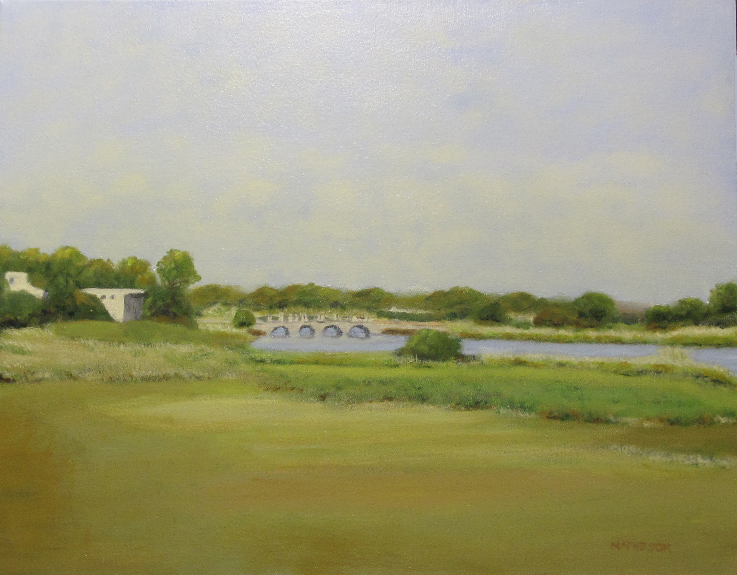 Blair Preserve At Sag Pond  Acrylic Canvas 22 X 28