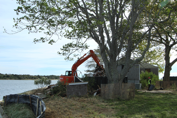 structures being removed by the Forge River Oct2018