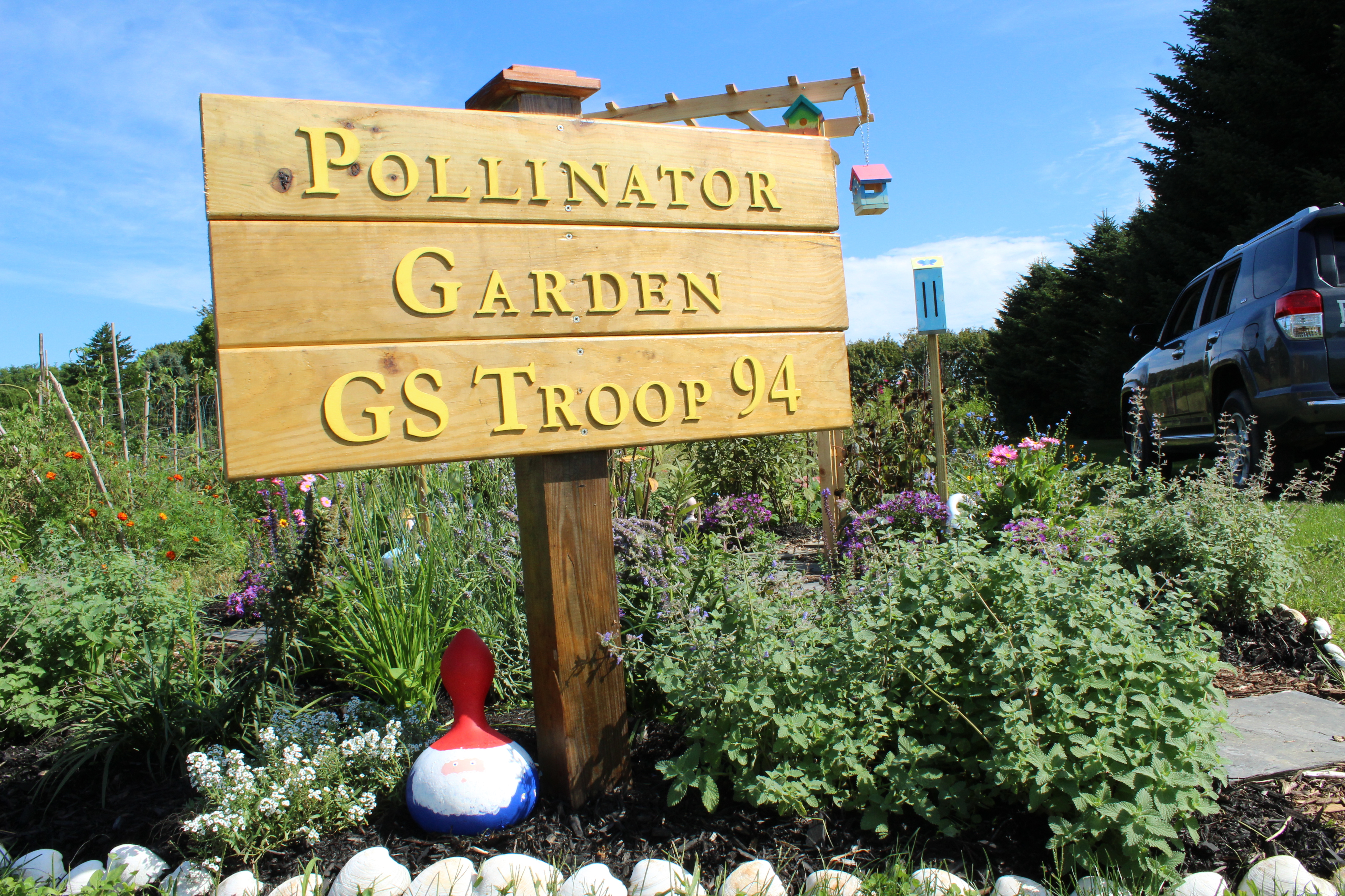 pollinator garden sign