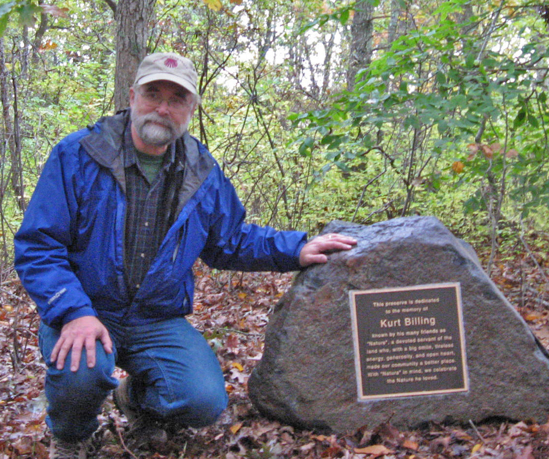 John v.H. Halsey with Kurt Billing plaque