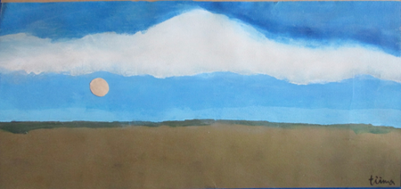 Small cloud landscape painting by mym tuma